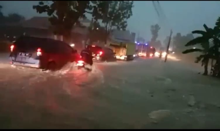 Hujan Besar Jalur Sindangwangi Rajagaluh Terendam 