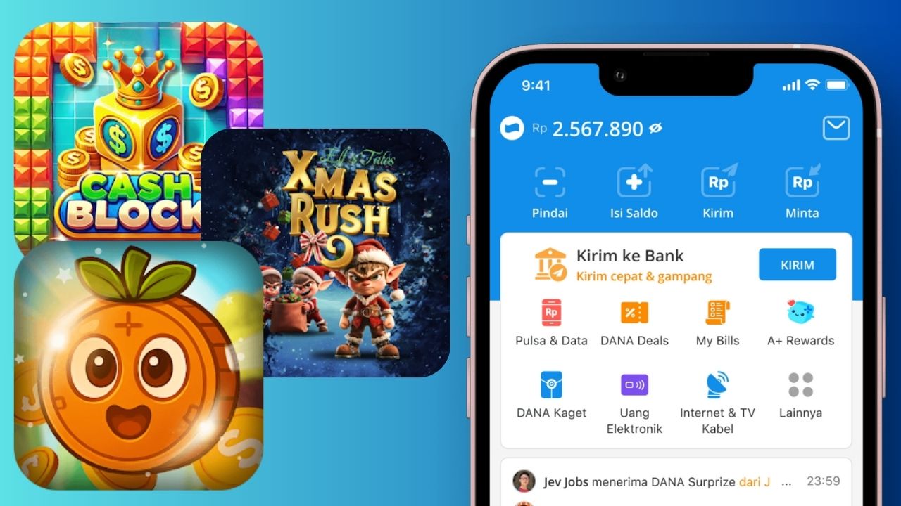 Klaim Saldo Dana Gratis Sekarang Juga Dari 3 Aplikasi Penghasil Uang Gratis Ini, Nomor 1 Gampang Banget!