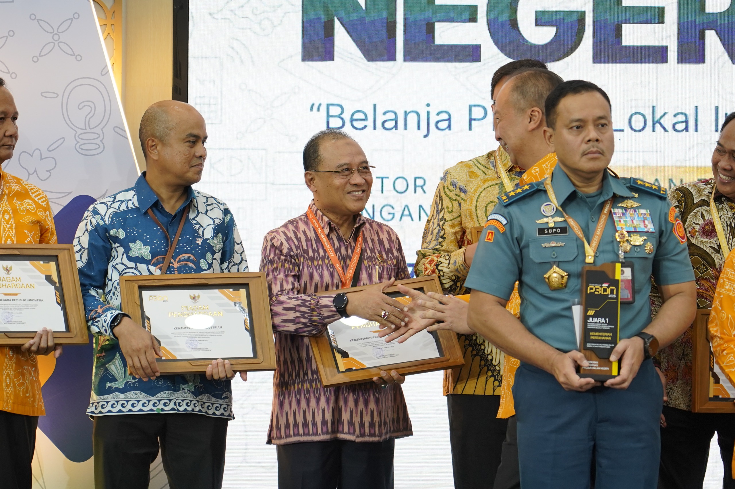Serap 96% Anggaran Produk Dalam Negeri, ATR/BPN Raih Peringkat 3 P2DN Kemenperin