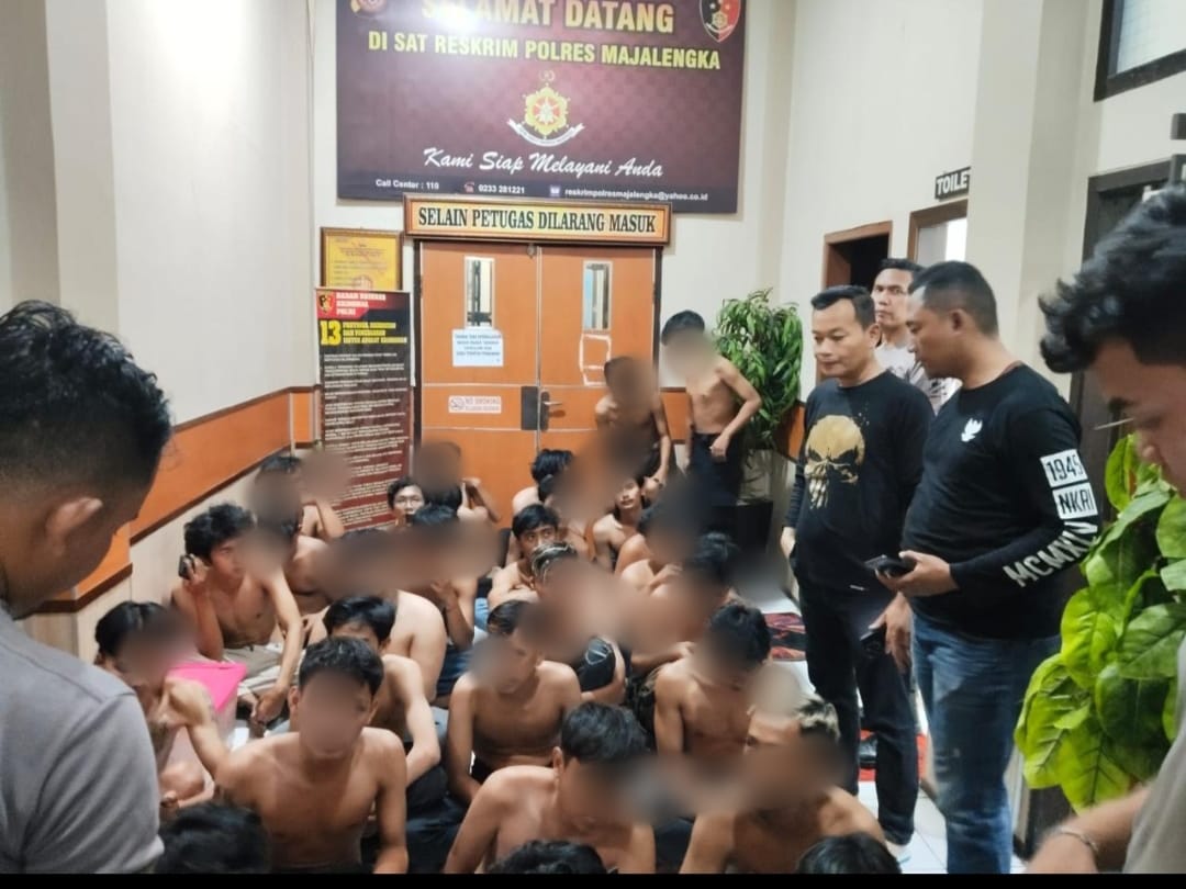 Polres Majalengka Tetapkan 3 Tersangka Anarko Bersenjata Tajam Saat Jelang Aksi Unjuk Rasa
