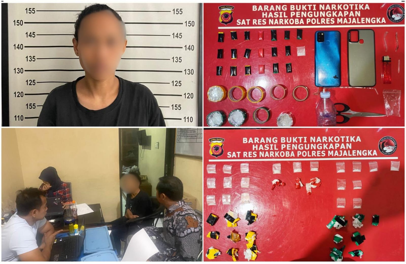 Lagi-Lagi Narkoba, Satres Narkoba Polres Majalengka Bongkar Dua Jaringan Sabu Sekaligus