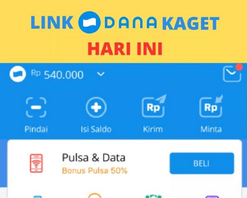 Tanpa Diundi, Berikut Link DANA Kaget Hari Ini Rp275.000 yang Bisa Kamu Klaim dengan Nomor Handphone Aktif
