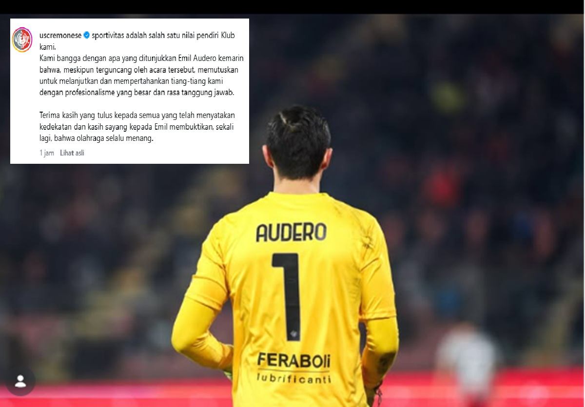 Emil Audero Terkena Flare di Laga Cremonese vs Inter, Tetap Bermain Meski Alami Cedera Cukup Mengkhawatirkan!