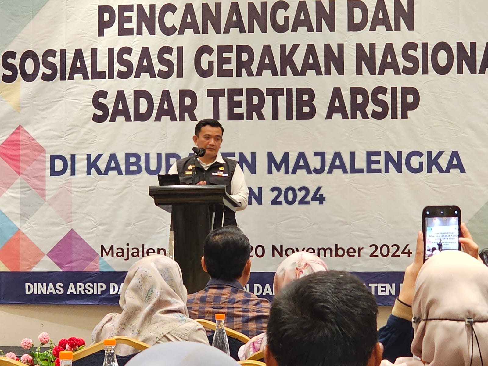 Jadi Contoh Implementasi Pengelolaan Arsip, Dinas Arpusda Sosialisasi GNSA