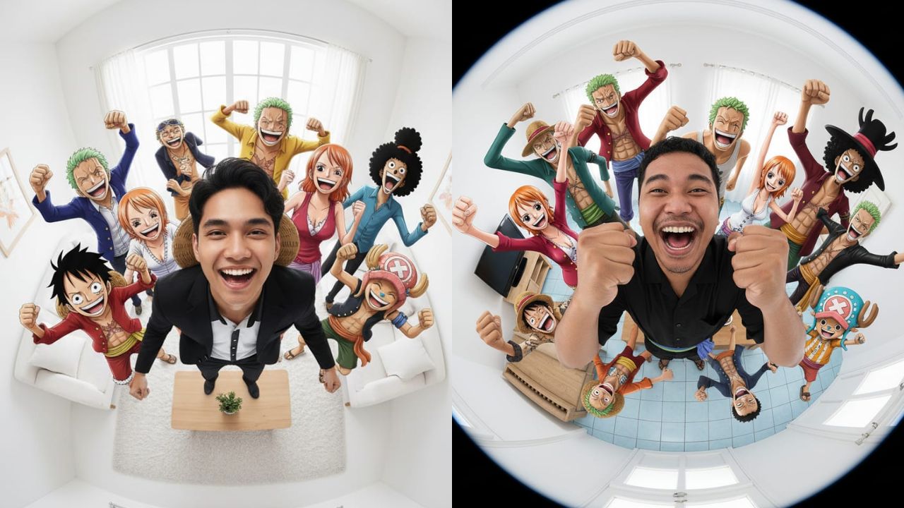 Promp Gemini AI Edit Foto Realistis Bareng Crew One Piece, 100 Persen Mirip Seperti di Anime!