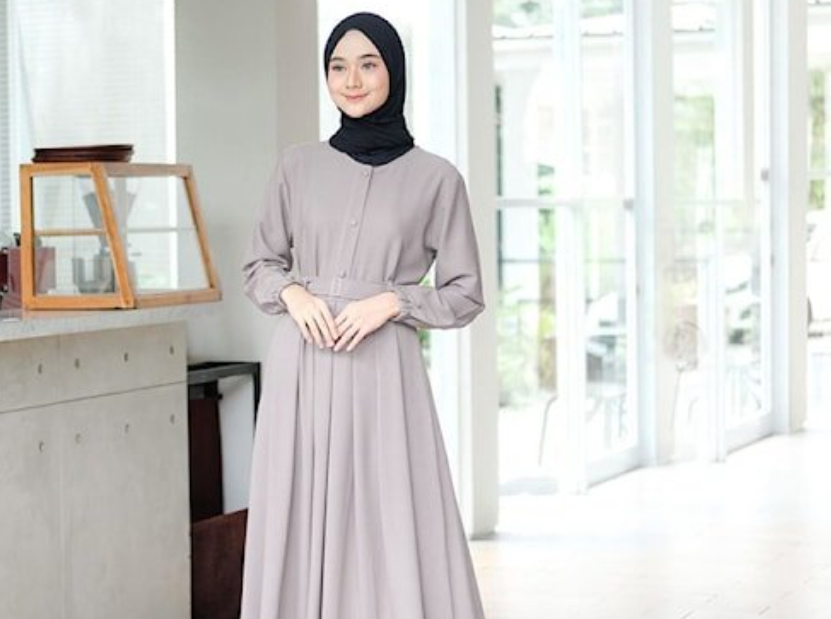 Tips Memakai Gamis Supaya Tidak Terlihat Gemuk dan Tetap Fashionable