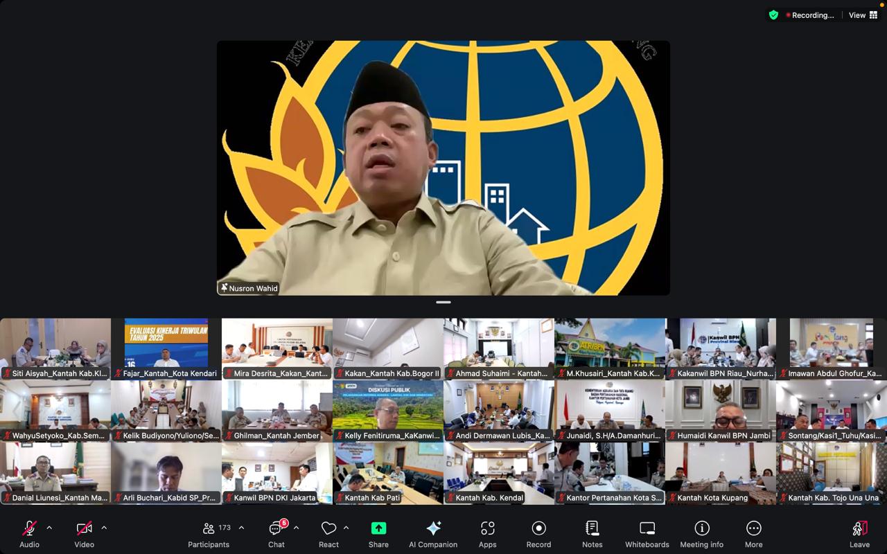 Menteri Nusron Tekankan Kepastian Layanan di ATR/BPN, Tunggakan Berkas Turun 18 Ribu Layanan