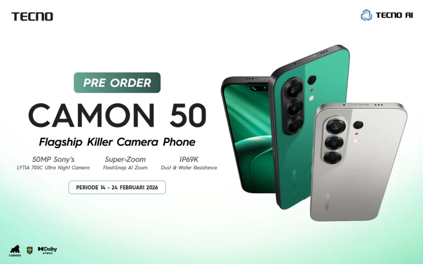 Raja Fotografi Malam Hari yang Mengancam Tahta Para Smartphone Flagship! Inilah Tecno Camon 50 Pro