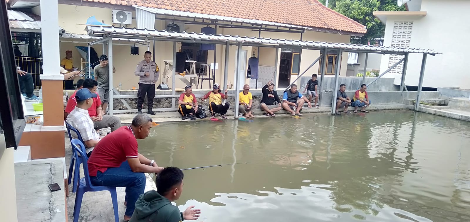 Mancing Mania HUT ke-80 RI, Polsek Majalengka Kota Pererat Kebersamaan dengan TNI dan PWI