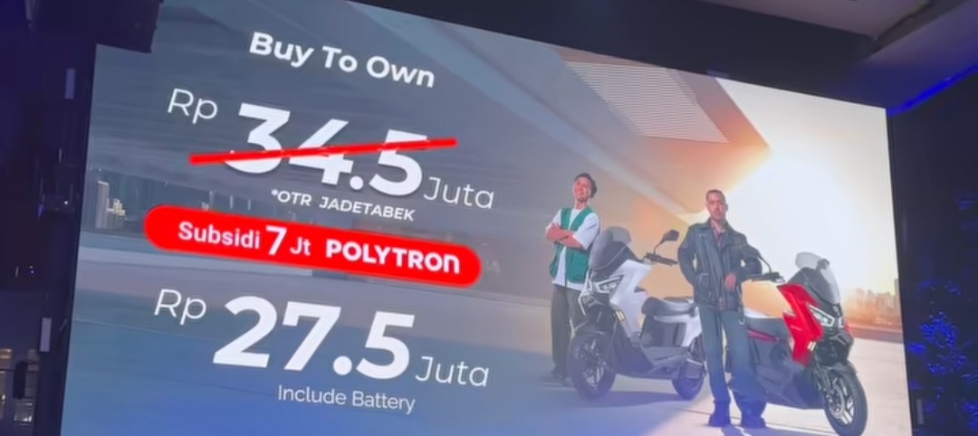 Kredit Motor Listrik Polytron Fox 350 di 2025, Harga Rp34,5 Juta Dapat Subsidi Rp7 Juta, Begini Angsurannya
