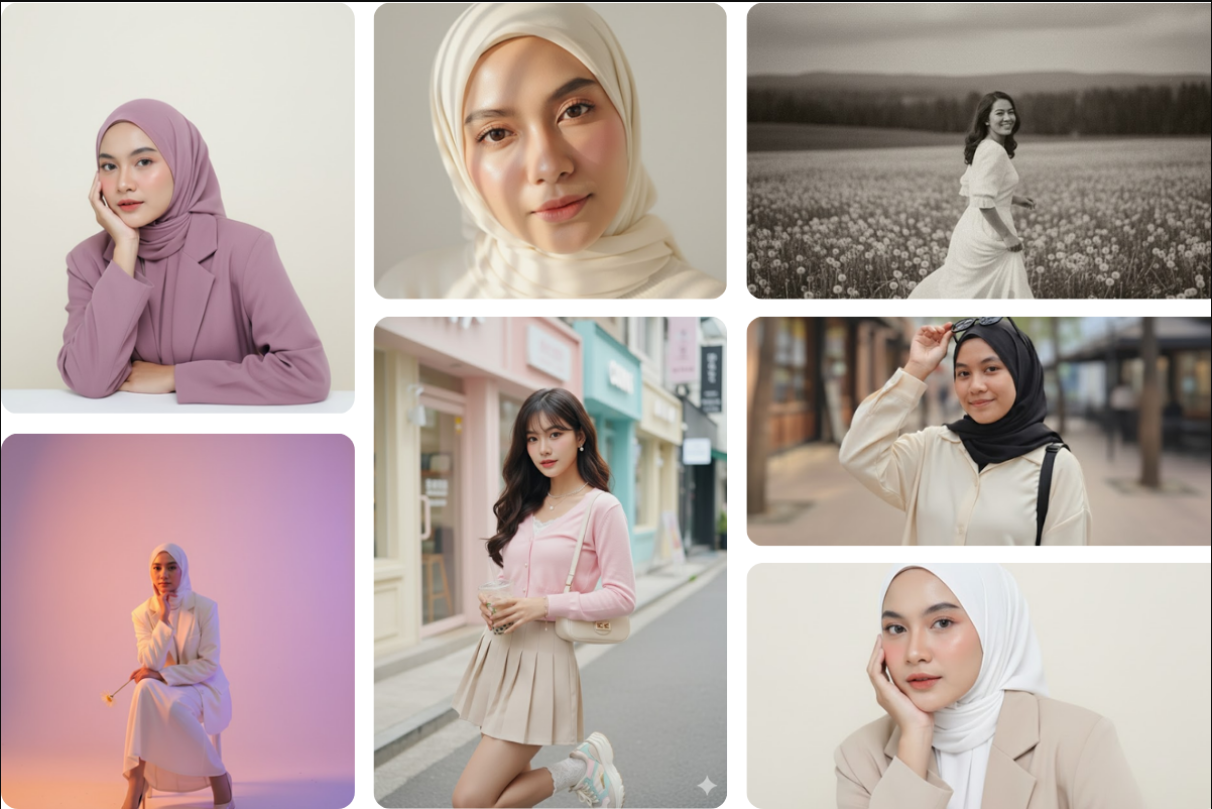 Kumpulan Prompt Gemini Ai Terbaru dan Terlengkap Edisi Foto Wanita untuk yang Berhijab dan Non Hijab, Yuh Coba