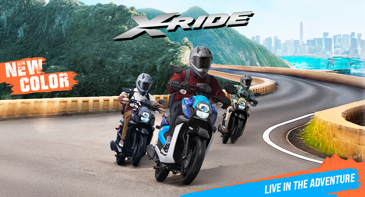 Warna Baru X-Ride 125 Tampil Tangguh dan Fresh Siap Jelajah Petualangan Baru