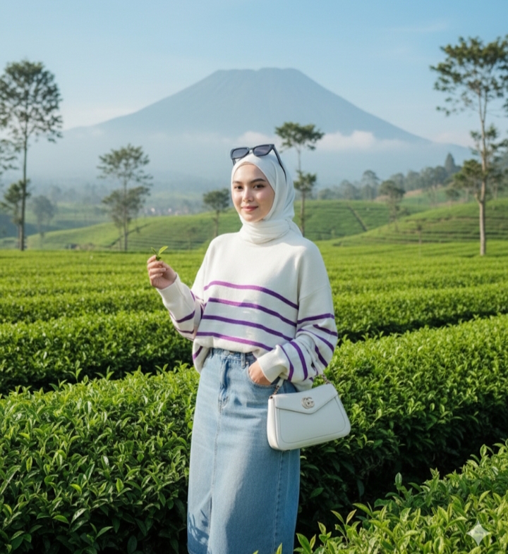 Cuma Pakai 5 Prompt Gemini AI Ini, Bisa Edit Foto Cewek Keren dengan Konsep di Alam, Berasa Healing Beneran!