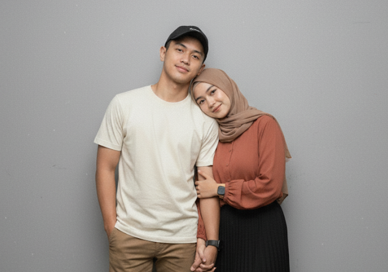 Kumpulan Prompt Gemini AI Edit Foto Bersama Pasangan atau Artis, dengan Pose Romantis dan Intim