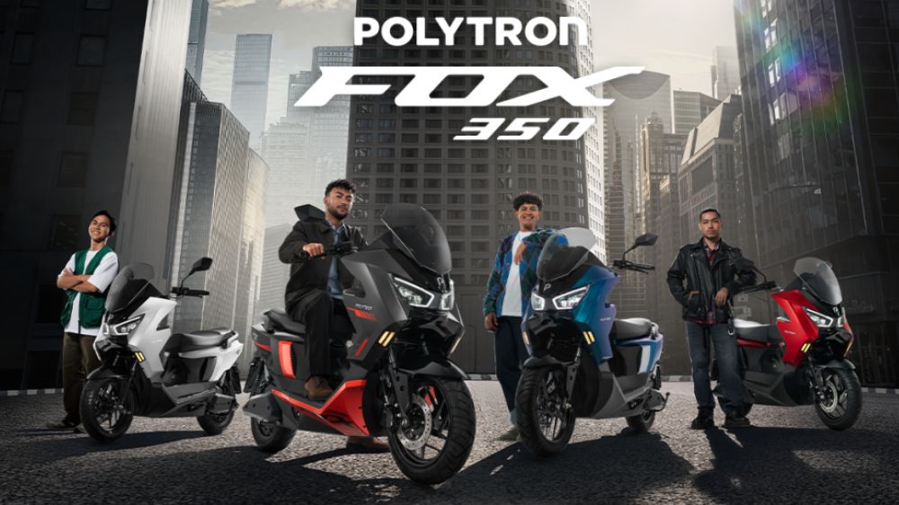 Cuma 400 Ribuan per Bulan, Polytron Fox 350 Mirip NMAX Sudah Subsidi, DP 5 Jutaan dan Jarak Tempuh 130 KM 