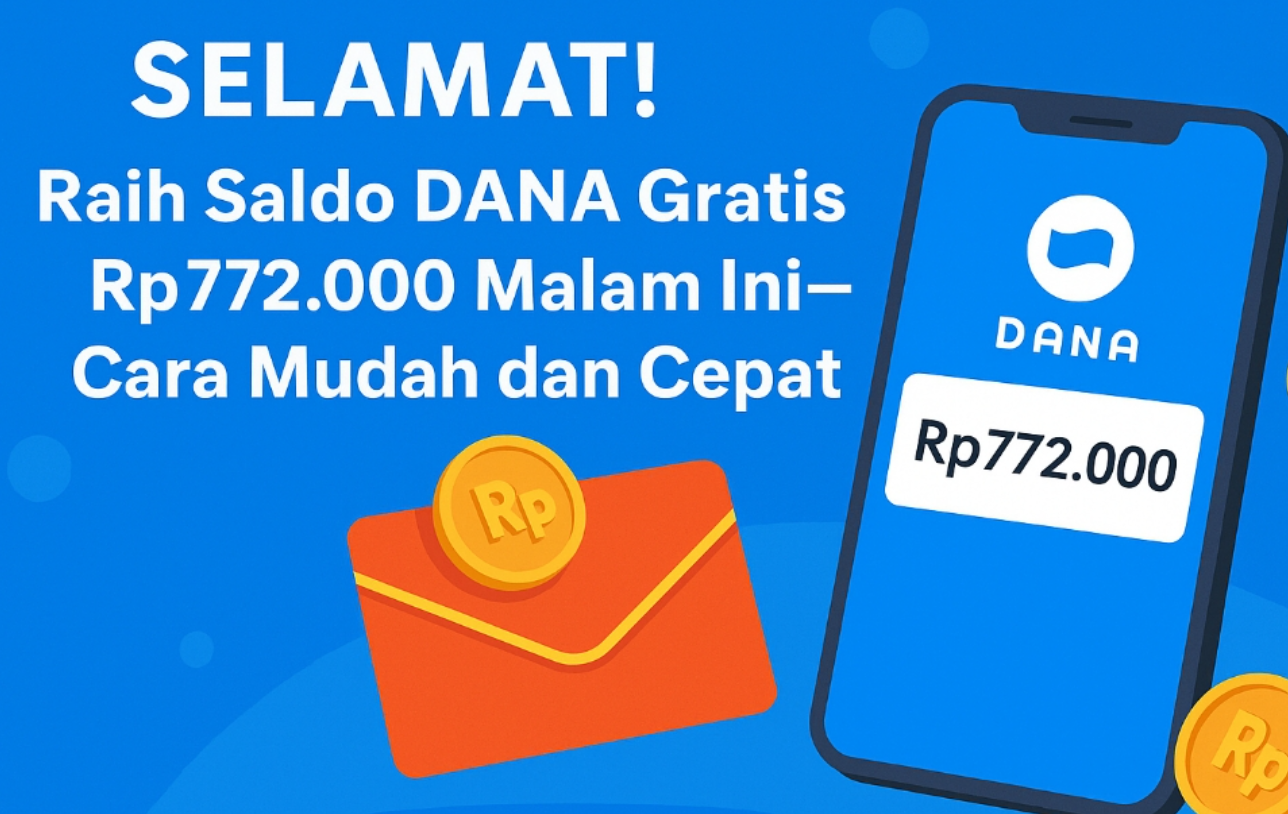5 Link Saldo DANA Kaget Spesial Hari Sabtu, 18 Oktober dengan Total Saldo DANA Gratis Rp710.000, Buruan Klaim!