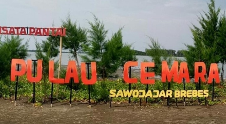 Pantai Pulau Cemara Sawojajar yang Ada di Brebes, Unik dan Menarik, Bisa Healing Anti Pusing
