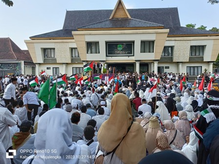 Aksi Solidaritas Palestina, Pemkab Mendukung, Terkumpul Donasi Rp50 Juta