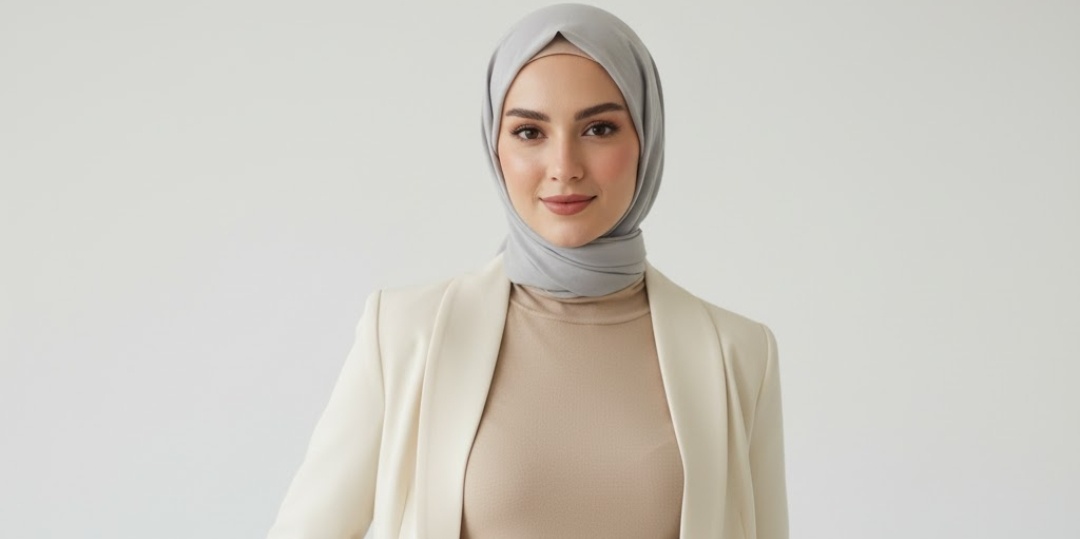 5 Prompt Gemini AI Foto Wanita Berhijab, Gaya Elegan Ala Anak Kantoran, Hasilnya Modern dan Classy Banget