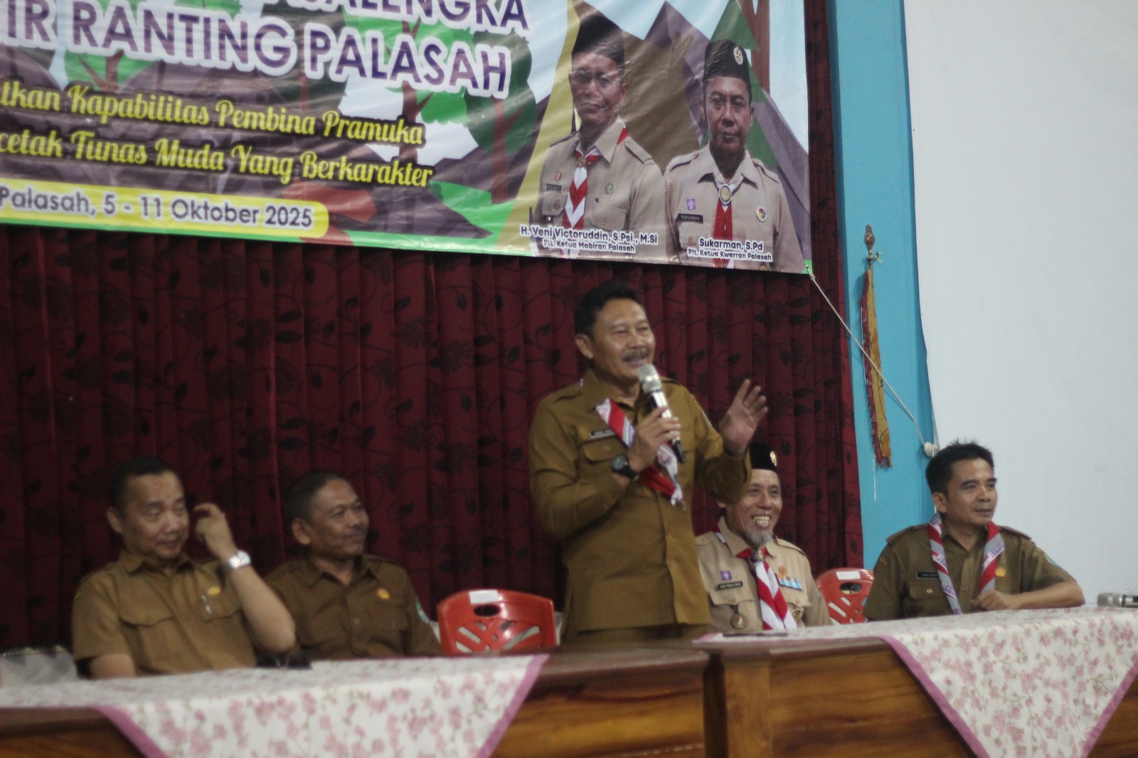 KDM Pramuka di Palasah Diikuti 77 Pembina, Iding Sahidin Terpilih Jadi Ketua Kwaran