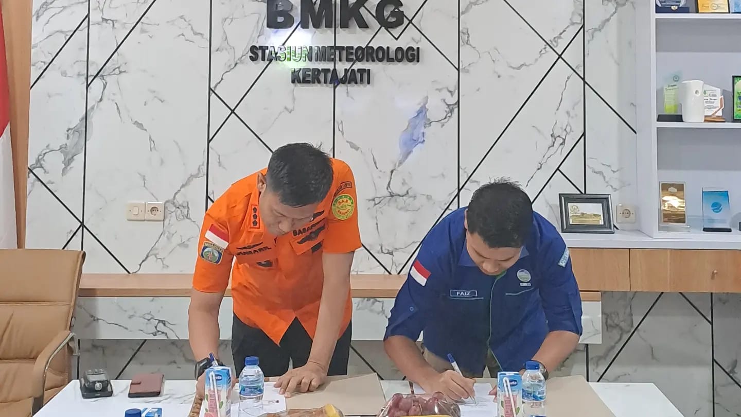 Penandatanganan Letter Of Coordination Agreement antara Stasiun Meteorologi Kelas III Majalengka - SAR Bandung