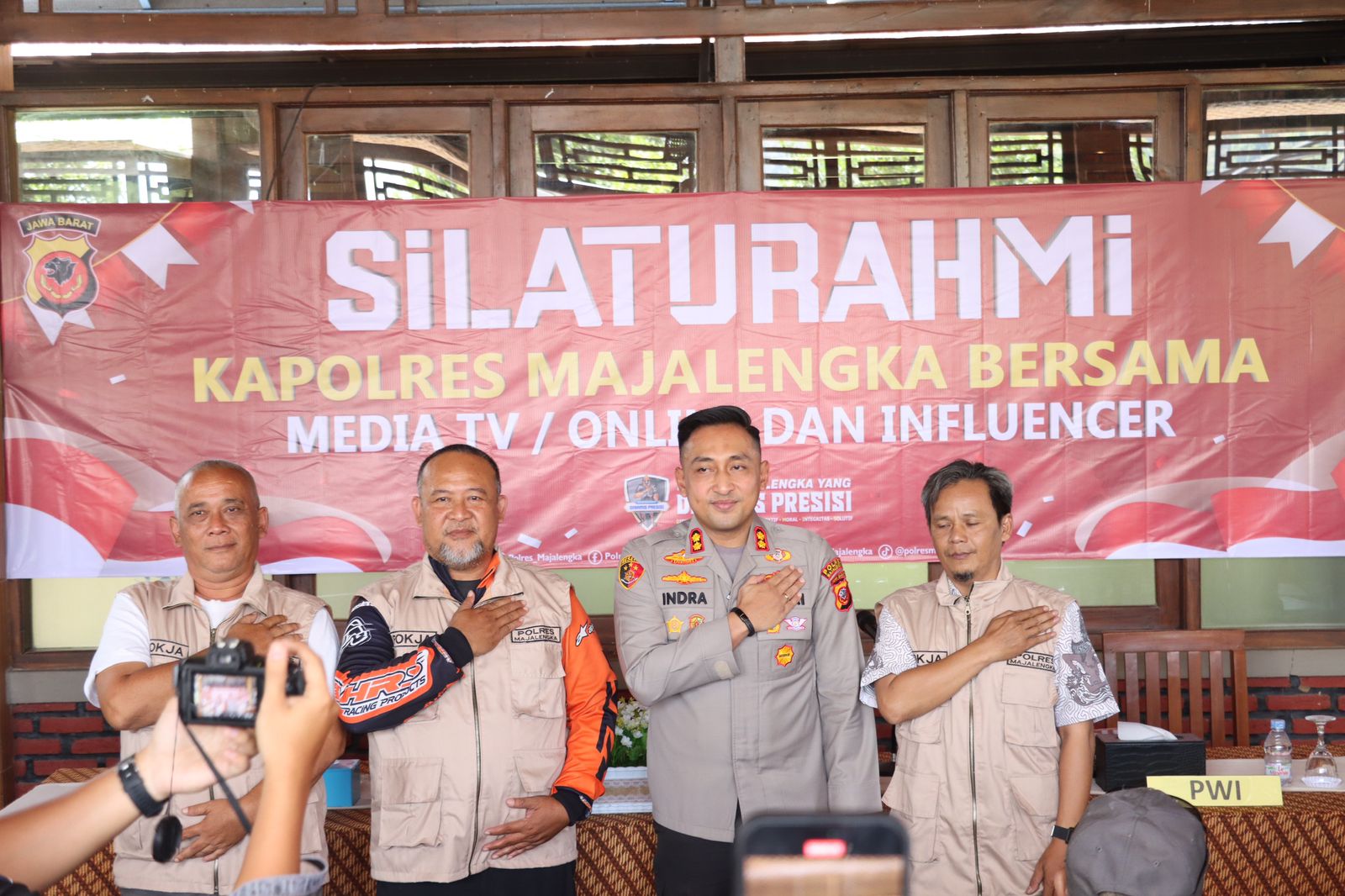 Kapolres Majalengka Silaturahmi Dengan Awak Media