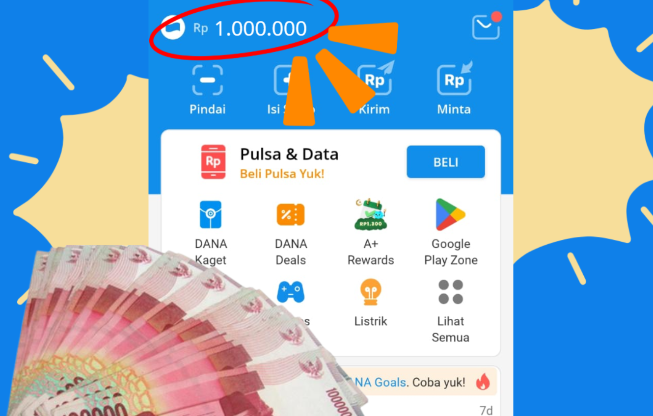 Klaim Link Saldo DANA Kaget Hari Jumat Ini Sebesar Rp777.000, Sekali Tap Langsung Cair ke Dompet Digital