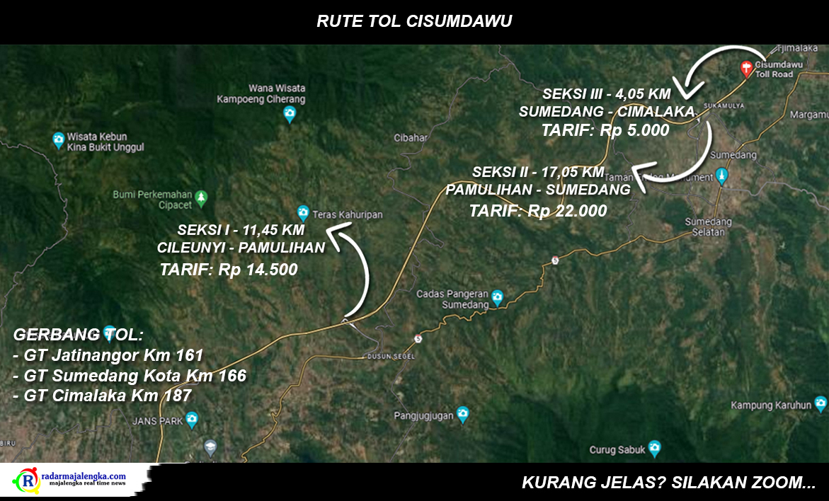 LENGKAP! Simak Rute TOL CISUMDAWU dari Cileunyi sampai Kertajati dan Rest Area