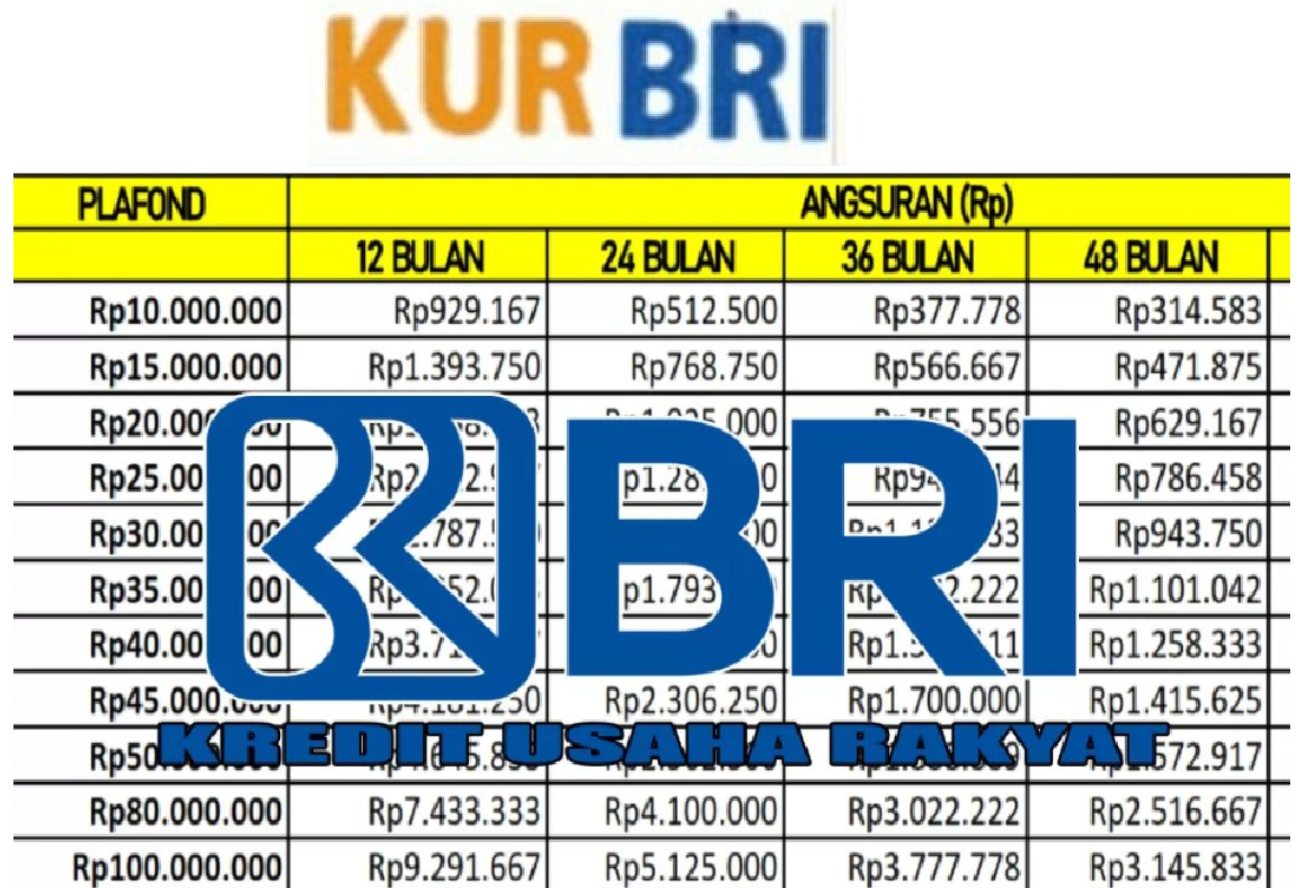 Simulasi Angsuran KUR BRI November 2025 yang Paling Ringan untuk UMKM, Cicilan Cuma Rp 480 Ribu Perbulan
