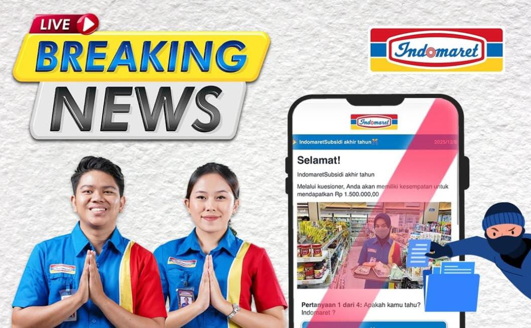 HOAX! Viral Subsidi Voucher Akhir Tahun Indomaret, Jangan Klik Link yang Beredar!