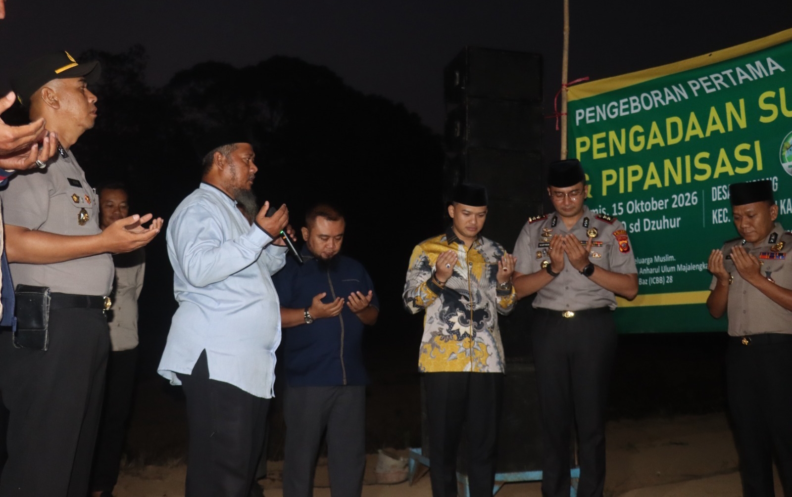 Polres Majalengka Bersama Pemkab Bangun Sumur Bor Jabar Aman di Desa Sangiang