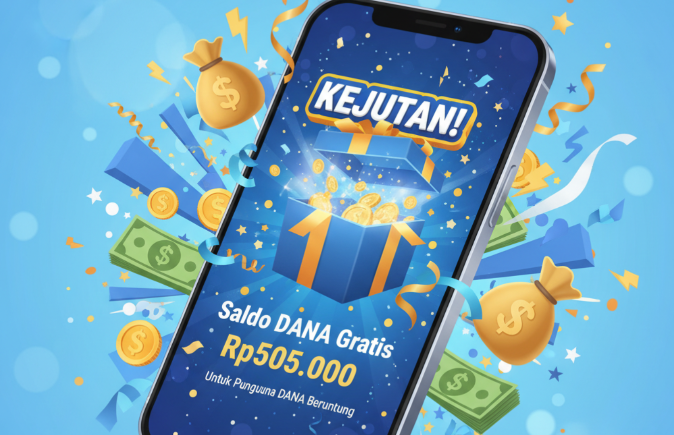 Nomor Hp Anda Dikirim Saldo DANA Gratis Total Rp 505.000, Berikut Cara Klaim Link DANA Kaget Terbaru