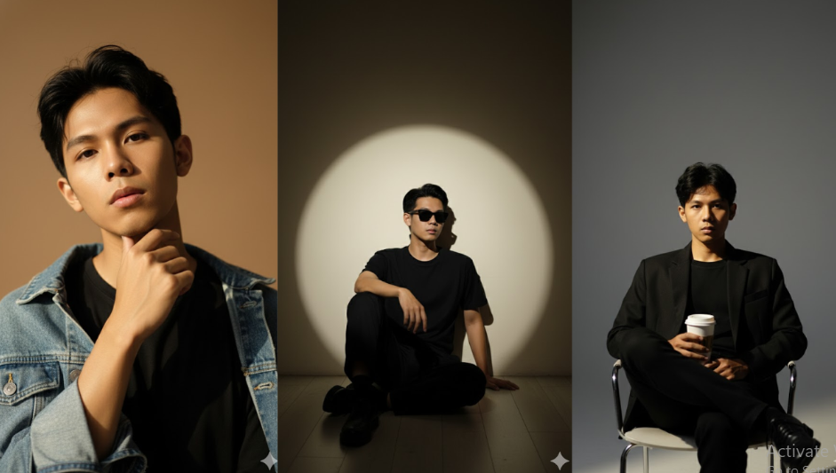 Prompt Gemini Ai Foto Pria di Studio Siap Pakai, Tinggal Copy Paste Langsung Jadi Ala Potret Ala Photostudio
