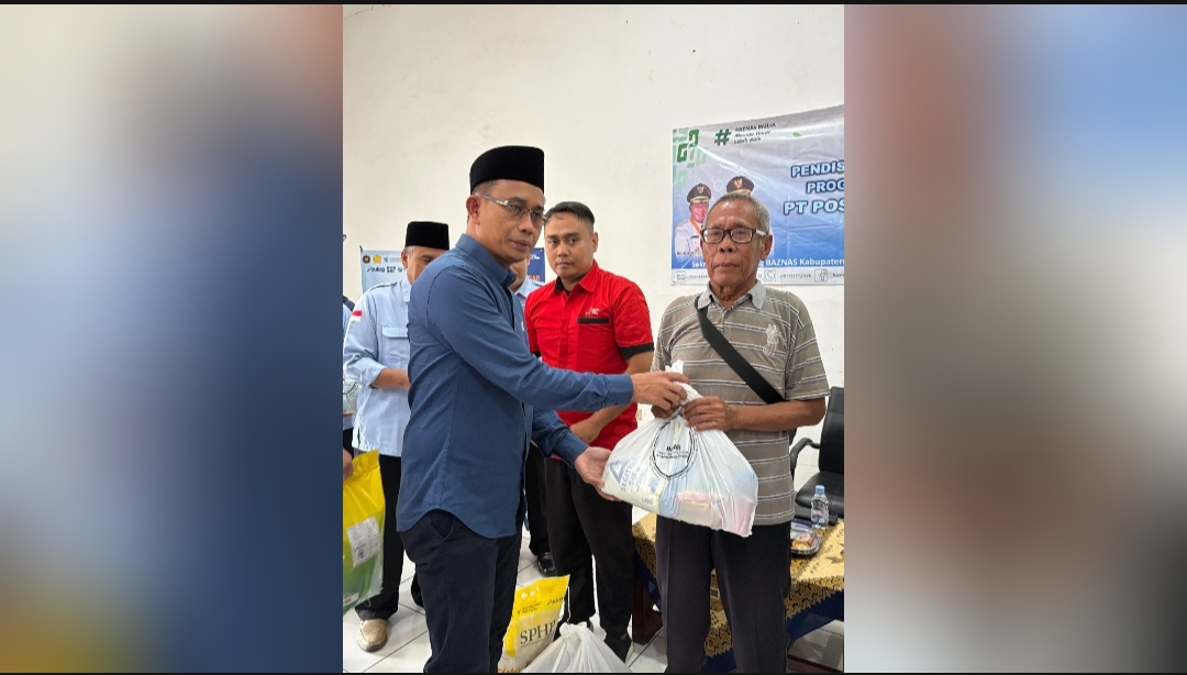 BAZNAS Majalengka Gandeng PT Pos Salurkan Infak dan Sedekah bagi Keluarga Besar PT Pos