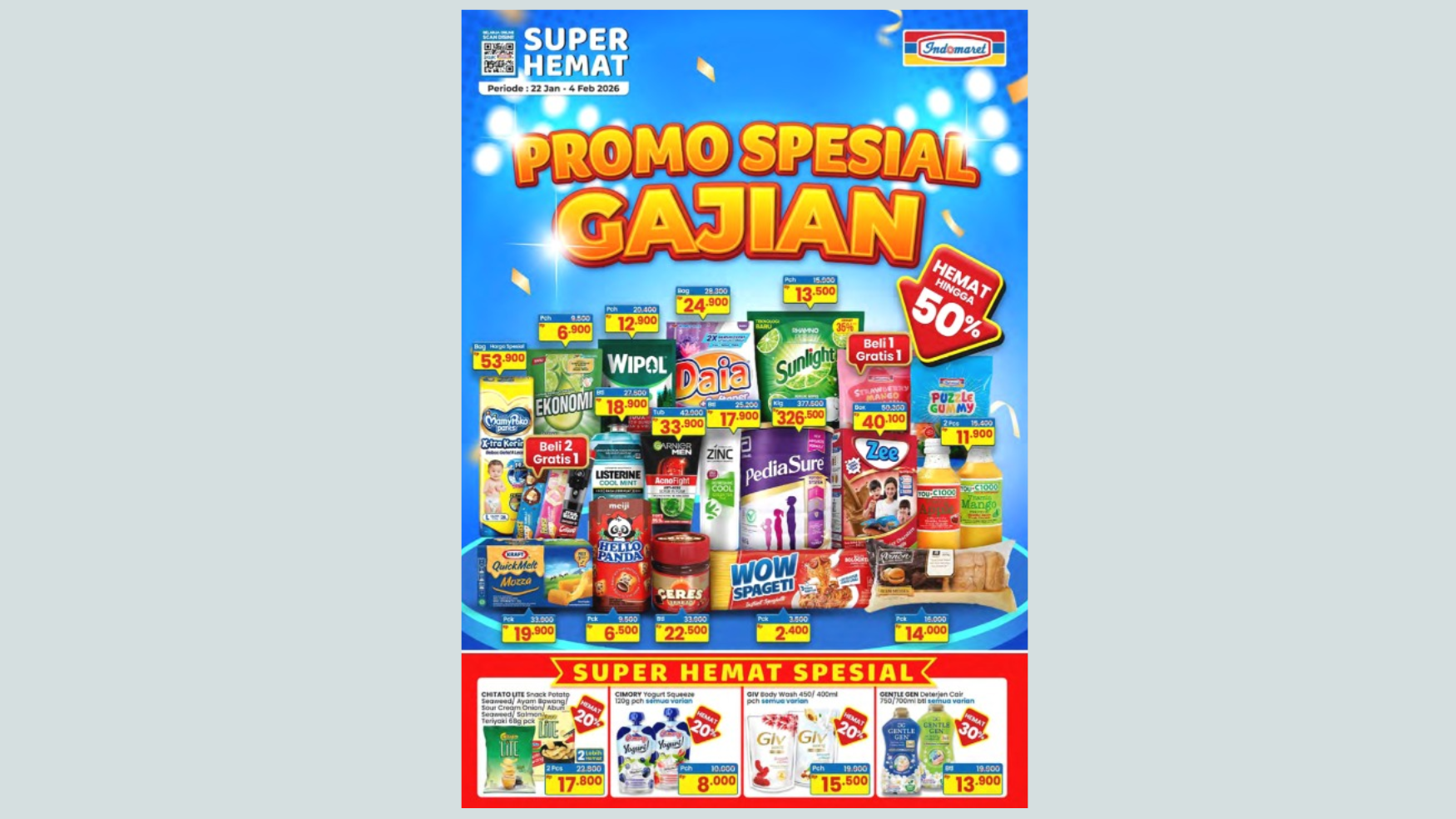 Banyak Diskon hingga 50 Persen! Promo Indomaret Periode 22 Januari–4 Februari 2026