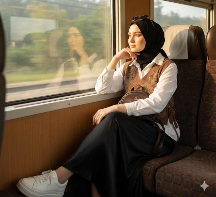 Estetik & Cantik Natural! 5 Prompt Gemini AI Viral Wanita Berhijab dengan Gaya Elegan Berkelas