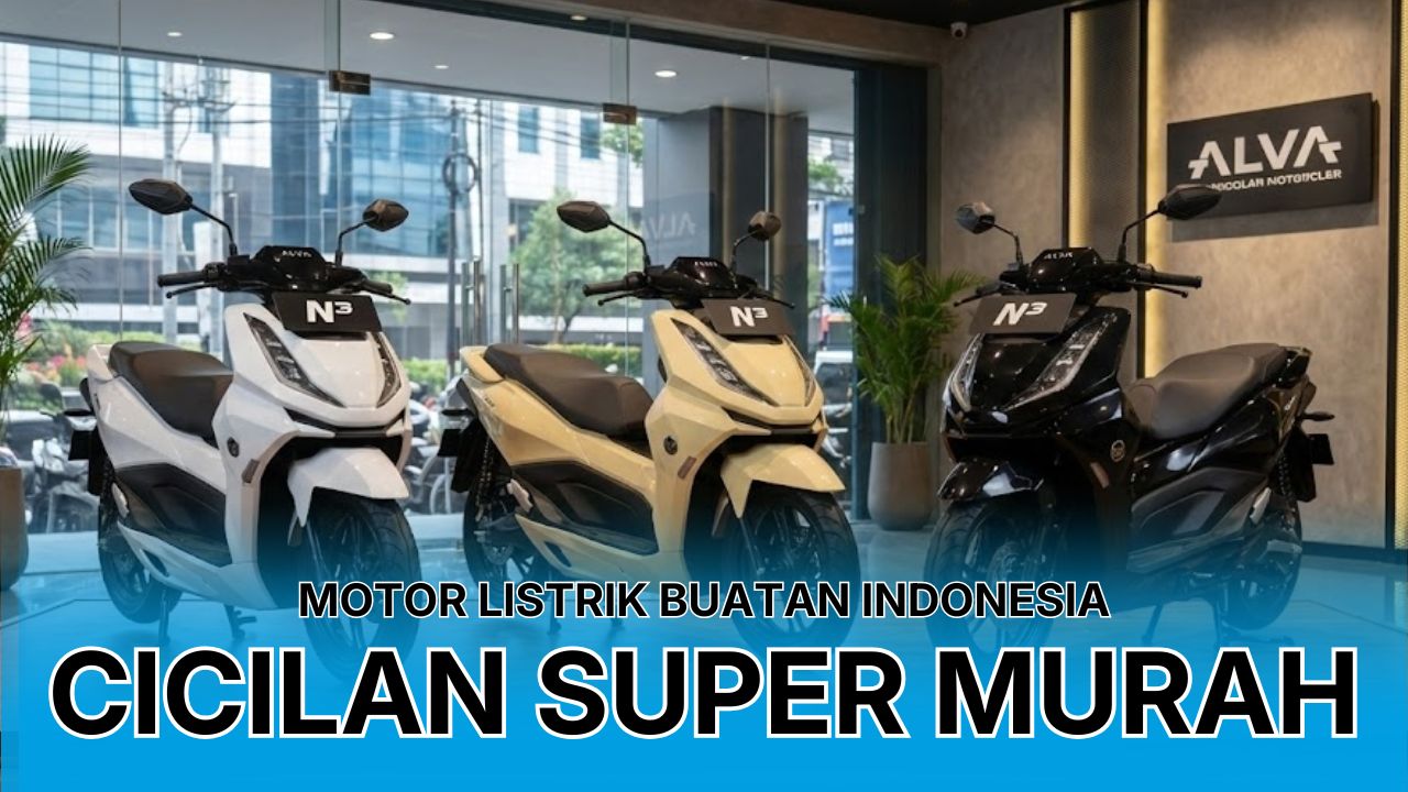Rekomendasi Motor Listrik Buatan Indonesia: Motor Listrik ALVA N3 Lengkap Dengan Simulasi Cicilan  
