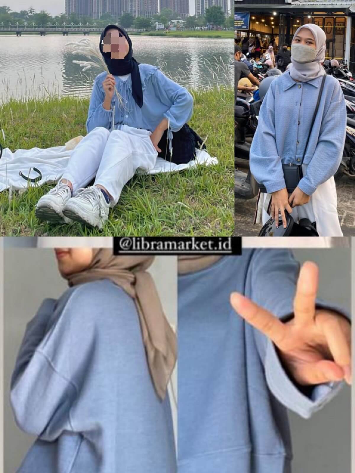 Oke Gass! Ini 4+ Rekomendasi Warna Jilbab yang cocok buat Baju Biru