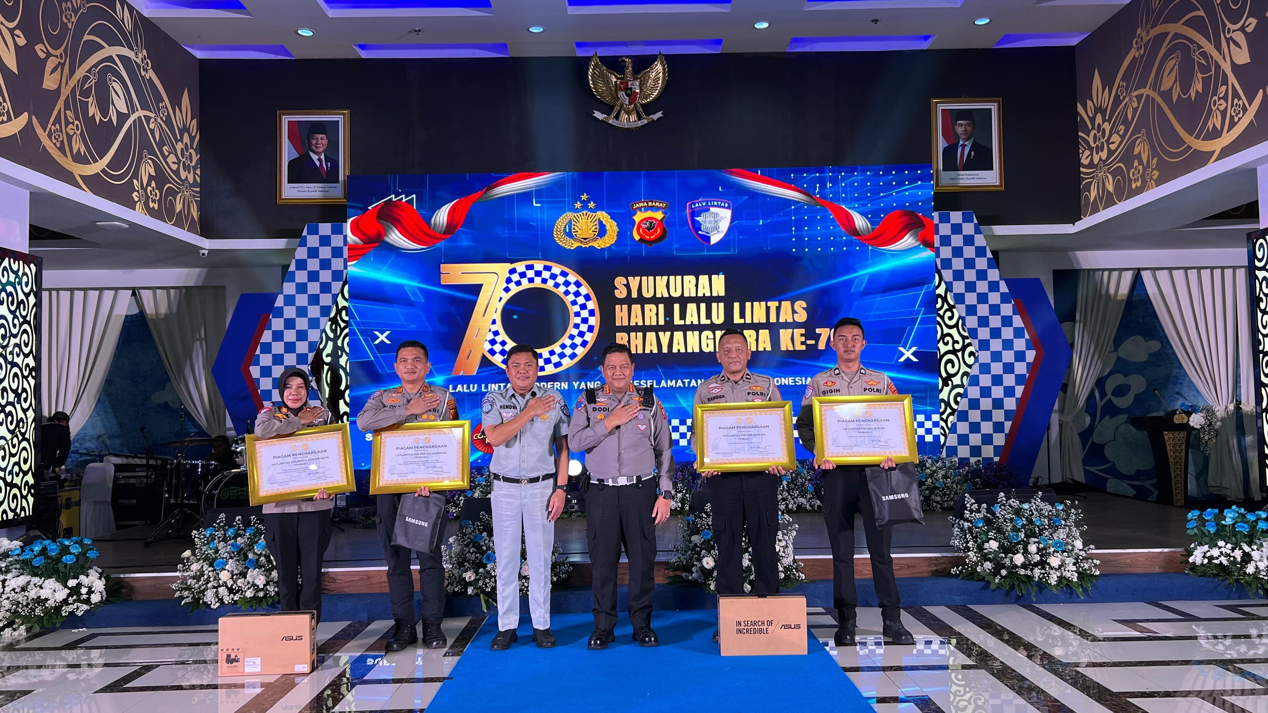 Satlantas Polres Majalengka Raih Juara II Kawasan Tertib Lalu Lintas Terbaik Tingkat Polda Jabar