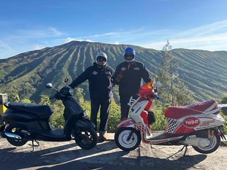 No Problem! Skutik Classy Yamaha Sukses Tembus Setiap Tanjakan Menuju Gunung Bromo Demi Sunrise Estetik