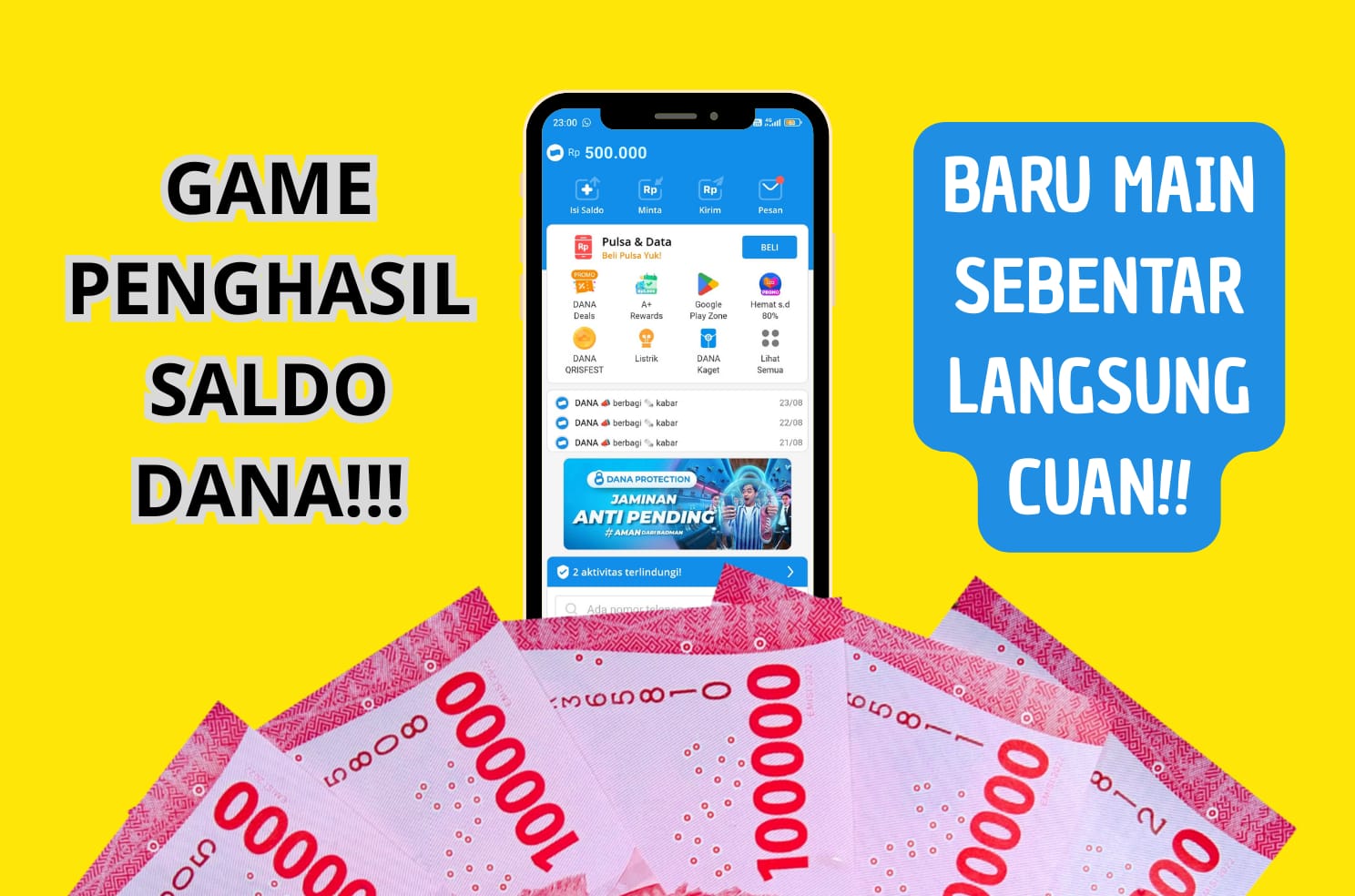 Mudah! Saldo Dana Gratis Rp362.090 Bisa Didapat dari Game Penghasil Uang, Cukup Bermain di HP!