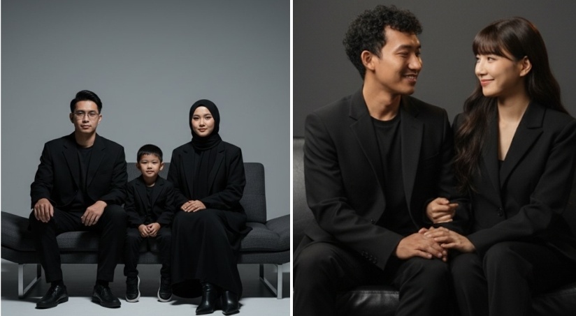 Buat Foto Keluarga atau Pasangan Jadi Lebih Bagus, dengan 5 Prompt Gemini AI Ala Studio Minimalis
