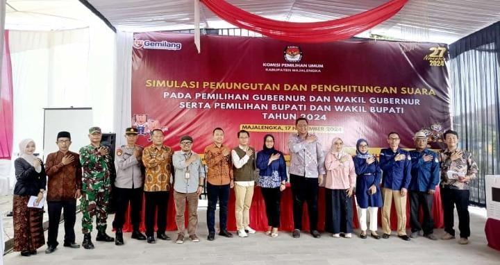 KPU Gelar Simulasi Pemungutan dan Penghitungan pada Pilkada Serentak 2024