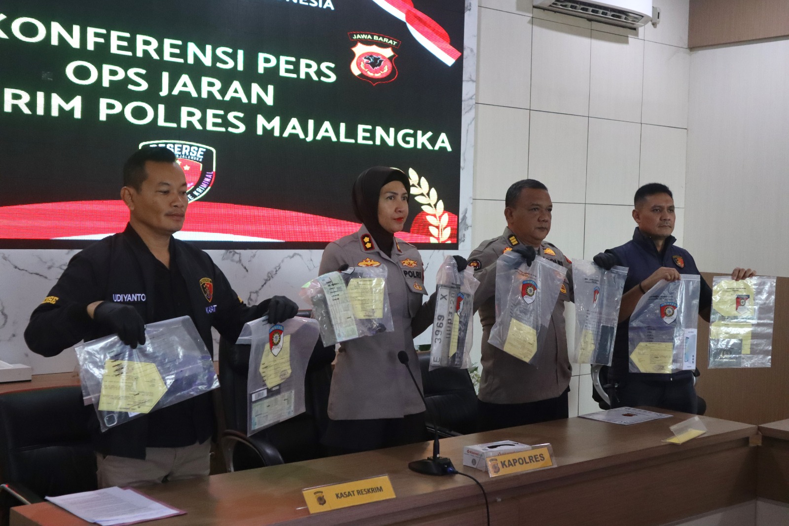 Empat Pelaku Curanmor dan Tipu Gelap Digulung, Polres Majalengka Bongkar Modus Kejahatan Jalanan