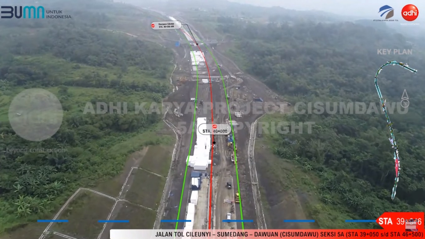 UPDATE Seksi 5A TOL CISUMDAWU, Masih 1,5 Kilometer Jalan Belum Dibeton