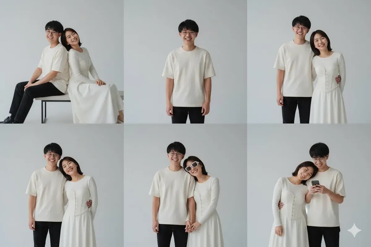 Pakai Prompt Gemini AI Pasangan di Studio, Foto Ala Couple Goal Hits