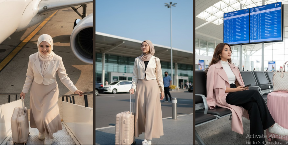 Cara Membuat Foto Real Pakai Prompt Gemini Ai Lagi di Bandara, Coba Berbagai Pose Elegan untuk Pria dan Wanita
