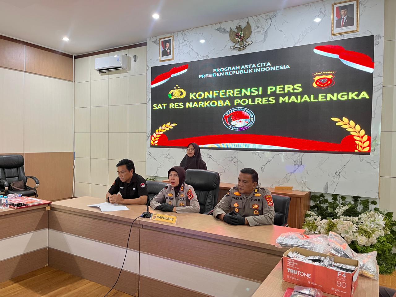 Polres Majalengka Ringkus Tujuh Pengedar Narkoba 