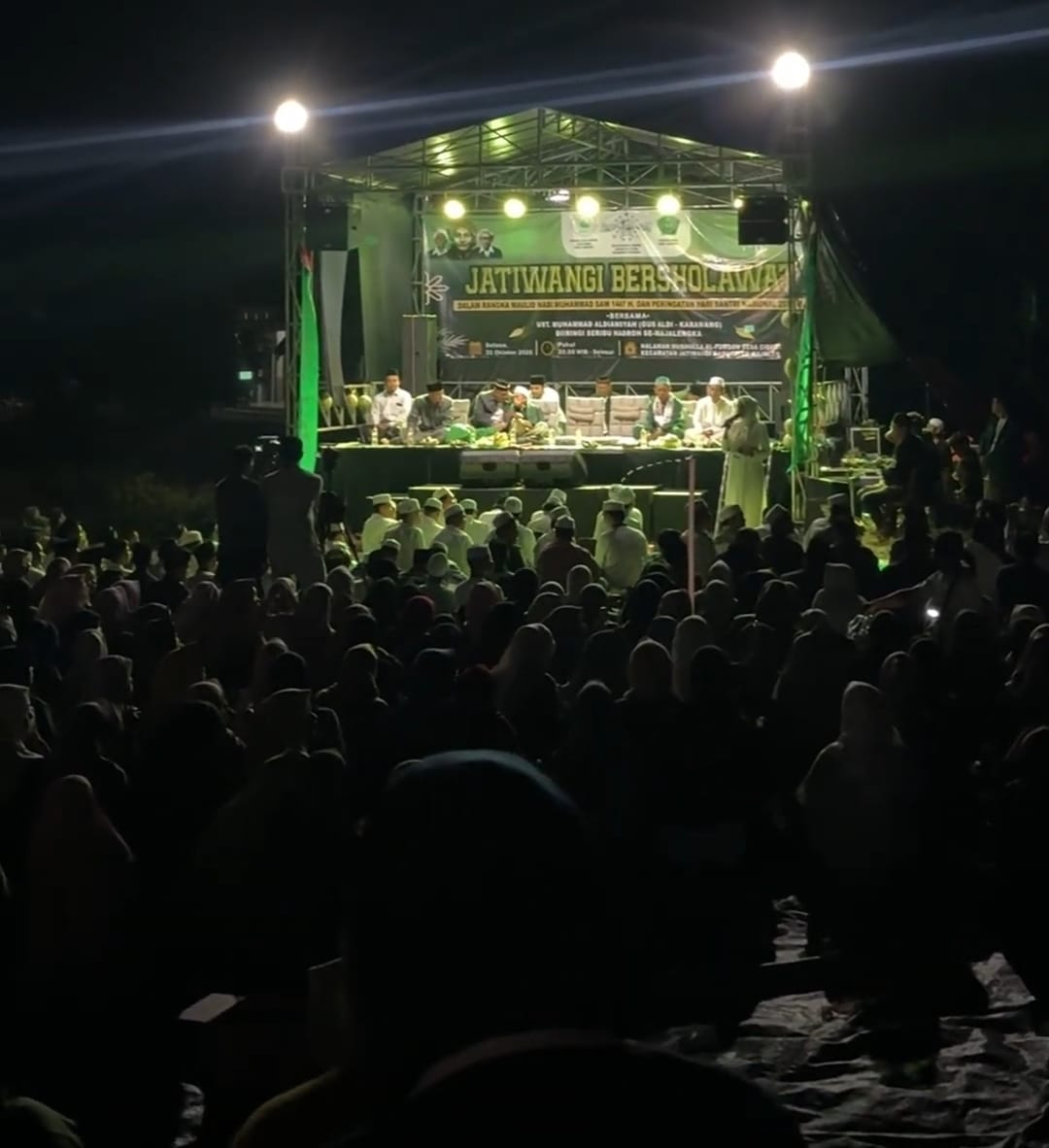 MWC NU Jatiwangi Gemakan “Jatiwangi Bershalawat” di Peringatan Maulid Nabi dan Hari Santri 2025