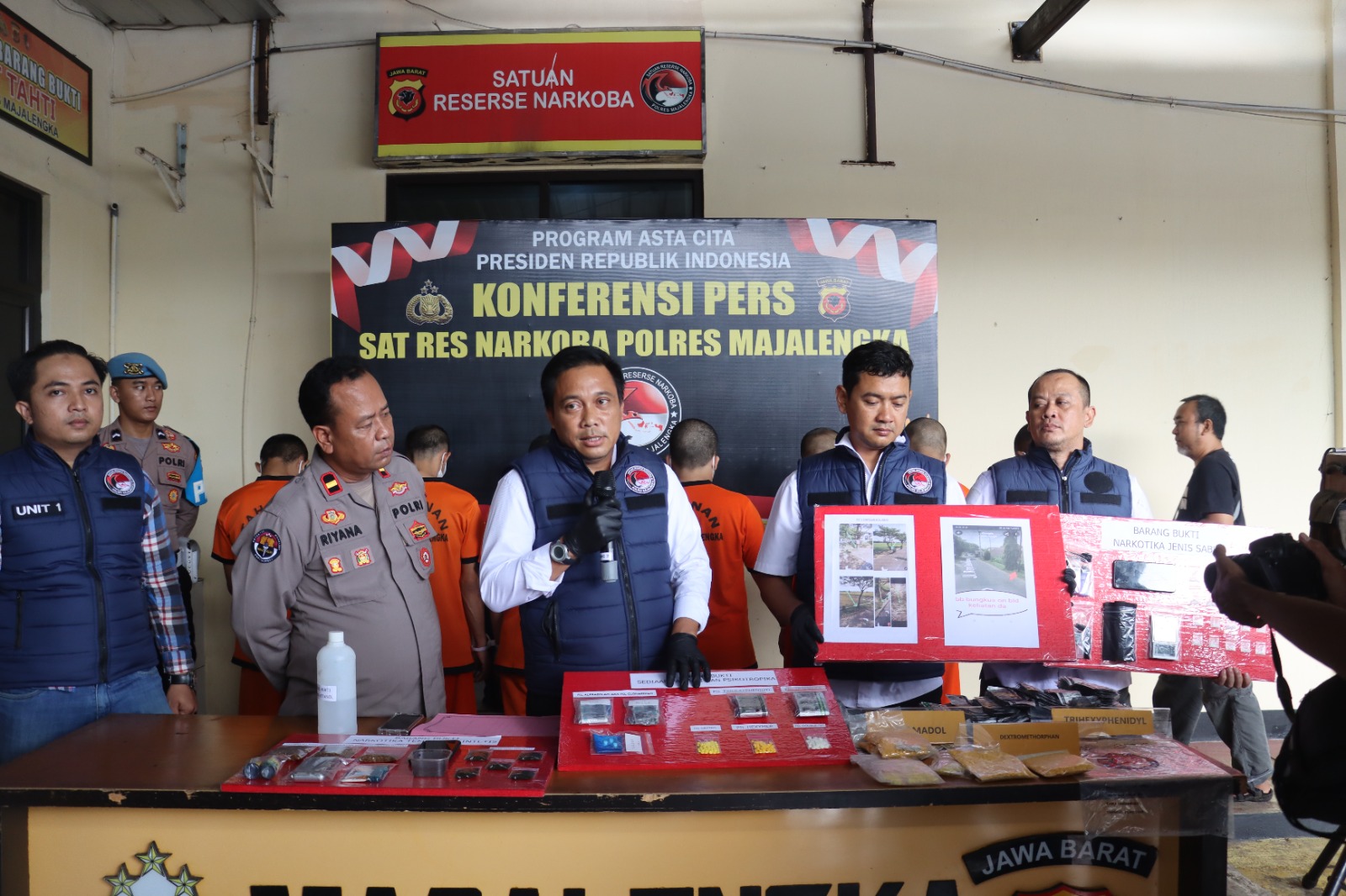 Polres Majalengka Berhasil Ciduk 7 Pengedar Narkoba